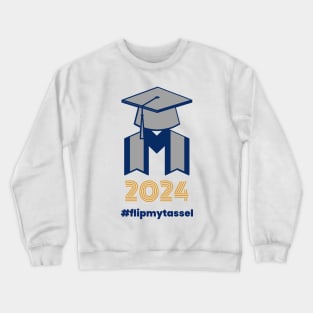 2024 Flip My Tassel Cool Graduation Crewneck Sweatshirt